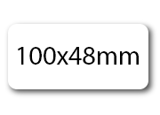 wereinaristea EtichetteAutoadesive aRegistro, 100x48mm(48x100) Carta BIANCO, in foglietti da 130x165, 3 etichette per foglio pla130780d25