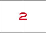 wereinaristea EtichetteAutoadesive, 105x148mm BIANCO, adesivo PERMANENTE, angoli a spigolo, per ink-jet, laser e fotocopiatrici, su foglio A5 (148x210mm). Prodotto confezionato in imballo da 4000 etichette PLAEXA5106040a