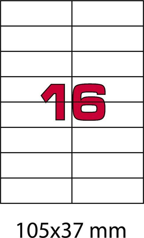 wereinaristea EtichetteAutoadesive, 105x37(37x105mm) Carta AZZURRO, adesivo Permanente, angoli a spigolo, per ink-jet, laser e fotocopiatrici, su foglio A4 (210x297mm).