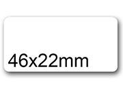 wereinaristea EtichetteAutoadesive aRegistro, 46x22mm(22x46) Carta BIANCO, in foglietti da 130x165, 15 etichette per foglio.