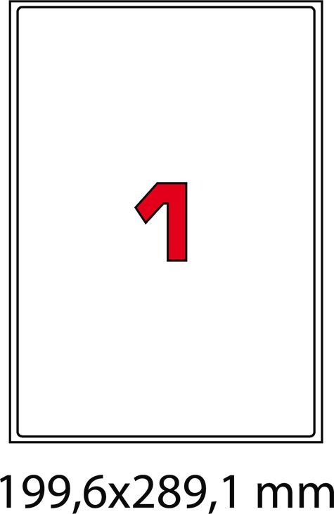 wereinaristea EtichetteAutoadesive, 199,6x289,1(289,1x199,6mm) Carta MARRONE, adesivo Permanente, angoli arrotondati, per ink-jet, laser e fotocopiatrici, su foglio A4 (210x297mm).