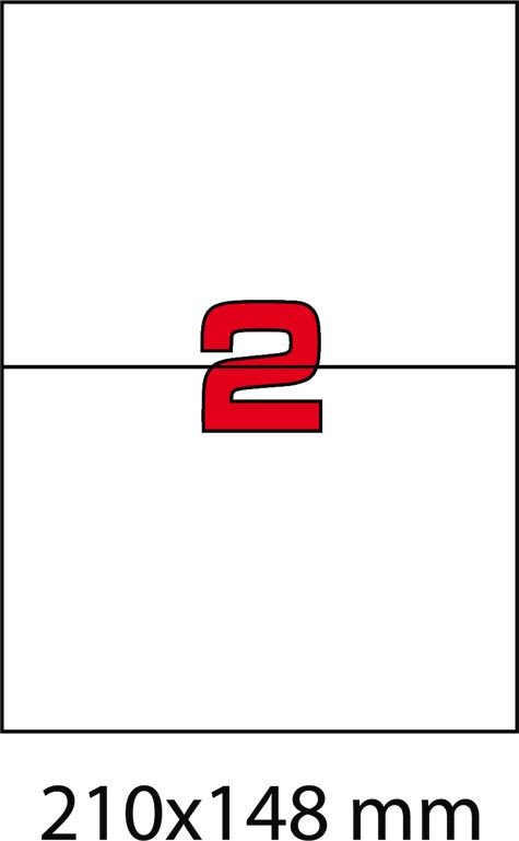 wereinaristea EtichetteAutoadesive, 210x148(148x210mm) Carta VERDE, adesivo Permanente, angoli a spigolo, per ink-jet, laser e fotocopiatrici, su foglio A4 (210x297mm).