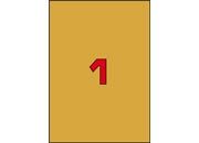 wereinaristea EtichetteAutoadesive COPRENTEoro, 210x297mm (297x210mm) ORO, adesivo PERMANENTE, angoli a spigolo, per laser e fotocopiatrici, su foglio A4 (210x297mm) sog220LGC503