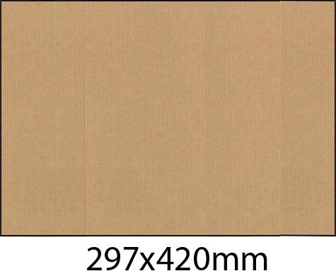 wereinaristea EtichetteAutoadesive,  CartaMillerigheKraft, 297x420mm, A3, AVANArigata (420x297mm) adesivo PERMANENTE, angoli a spigolo, per ink-jet, laser e fotocopiatrici, con bordino di sicurezza, ideali per donare un aspetto naturale ed ecologico alle proprie etichette, su foglio A3 (297x420mm).