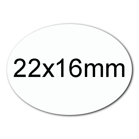 wereinaristea EtichetteAutoadesive SATINATAoro, 22x16ovali (16x22mm) ORO, adesivo PERMANENTE, per laser e fotocopiatrici, su foglio A4 (210x297mm).