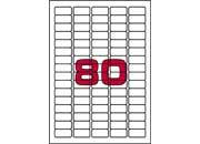 wereinaristea EtichetteAutoadesive, 35,6x16,9(16,9x35,6mm) CartaGIALLA Adesivo permanente, angoli arrotondati, per ink-jet, laser e fotocopiatrici, su foglio A4 (210x297mm) bra2979GI