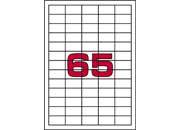 wereinaristea EtichetteAutoadesive, 38x21,2(21,2x38mm) CartaBIANCA BIANCO, adesivo Permanente, angoli a spigolo, per ink-jet, laser e fotocopiatrici, su foglio A4 (210x297mm) bra2984