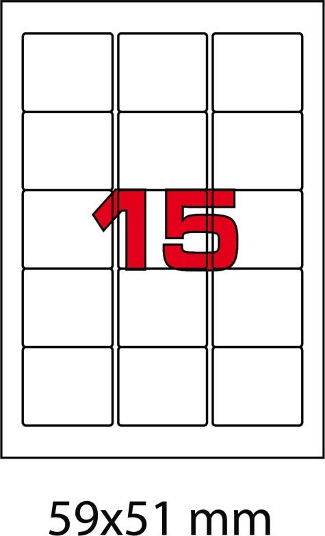 wereinaristea EtichetteAutoadesive, 59x51(51x59mm) Carta ARANCIONE, adesivo Permanente, angoli arrotondati, per ink-jet, laser e fotocopiatrici, su foglio A4 (210x297mm).