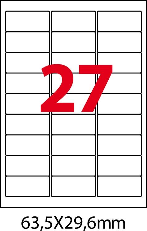 wereinaristea EtichetteAutoadesive, 63,5x29,6(29,6x63,5mm) Carta MARRONE, adesivo Permanente, angoli arrotondati, per ink-jet, laser e fotocopiatrici, su foglio A4 (210x297mm).