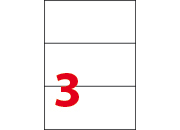 wereinaristea Etichette autoadesive, in carta, 70x297mm (297x70mm) BIANCO, adesivo Permanente, angoli a spigolo, per ink-jet, laser e fotocopiatrici, su foglio A5 (148x210mm) BRA3079d2