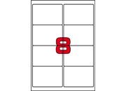 carta Etichette autoadesive in poliestere TRASPARENTE, 67,7x99,1mm WERTKL9967.