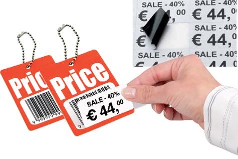 wereinaristea EtichetteAutoadesive COPRENTE. 63.5x38.1mm BIANCO, (38.1x63.5mm) adesivo PERMANENTE, angoli arrotondati, per ink-jet, laser e fotocopiatrici, con bordino di sicurezza, Ottime per ricoprire testi o etichette gi esistenti, su foglio A4 (210x297mm).