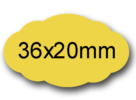 wereinaristea EtichetteAutoadesive POLIESTEREoro 36x20sagomate (20x36mm) ORO, adesivo PERMANENTE, per ink-jet, su foglio A4 (210x297mm).