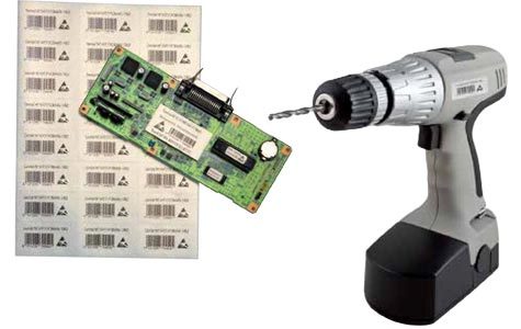 wereinaristea EtichetteAutoadesive, 35,6x16,9(16,9x35,6mm) PoliestereARGENTO Opaco Adesivo permanente, angoli arrotondati, per ink-jet, laser e fotocopiatrici, su foglio A4 (210x297mm).