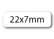 wereinaristea EtichetteAutoadesive, aRegistro, 22x07mm(7x22) BIANCO, in foglietti da 130x165, 80 etichette per foglio pla130240d25