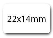 wereinaristea Etichette autodesive. aRegistro . 22x14mm(14x22) BIANCO, in foglietti da 130x165, 45 etichette per foglio pla130260d25