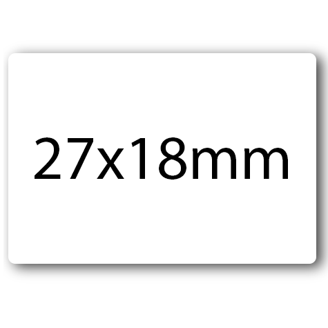 wereinaristea EtichetteAutoadesive . aRegistro . 27x18mm(18x27) Carta BIANCO, in foglietti da 130x165, 30 etichette per foglio.