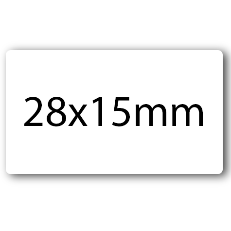 wereinaristea EtichetteAutoadesive . aRegistro . 28x15mm(15x28) Carta BIANCO, in foglietti da 130x165, 35 etichette per foglio.