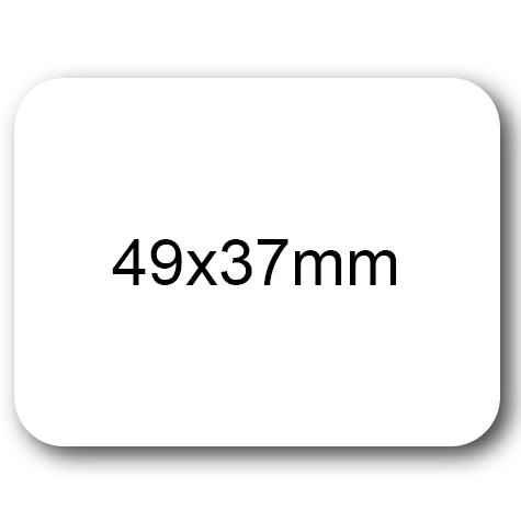 wereinaristea EtichetteAutoadesive aRegistro, 49x37mm(37x49) Carta BIANCO, in foglietti da 130x165, 9 etichette per foglio.