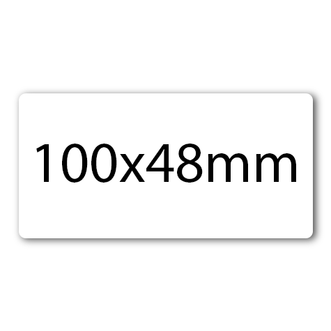 wereinaristea EtichetteAutoadesive aRegistro, 100x48mm(48x100) Carta BIANCO, in foglietti da 130x165, 3 etichette per foglio.