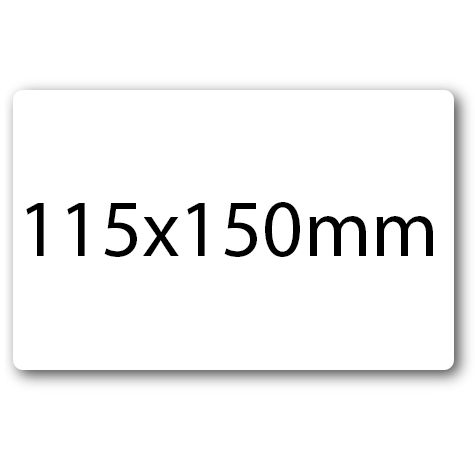 wereinaristea EtichetteAutoadesive aRegistro, 150x115mm(115x150) Carta BIANCO, in foglietti da 130x165, 1 etichette per foglio.