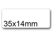 wereinaristea EtichetteAutoadesive,aRegistro, 35x14mm(14x35) CartaBIANCA BIANCO, in foglietti da 130x165, 28 etichette per foglio pla130380d25