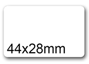 wereinaristea EtichetteAutoadesive, aRegistro, 44x28(28x44) Carta BIANCO, in foglietti da 130x165, 12 etichette per foglio pla130480d25