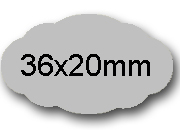 wereinaristea EtichetteAutoadesive POLIESTERECartaARGENTO 36x20sagomate (20x36mm) ARGENTO, adesivo PERMANENTE, per ink-jet, su foglio A4 (210x297mm).