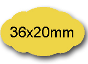 wereinaristea EtichetteAutoadesive POLIESTEREoro 36x20sagomate (20x36mm) ORO, adesivo PERMANENTE, per ink-jet, su foglio A4 (210x297mm).