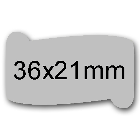 wereinaristea EtichetteAutoadesive POLIESTERECartaARGENTO, 36x21sagomate (21x36mm) ARGENTO, adesivo PERMANENTE, per ink-jet, su foglio A4 (210x297mm).