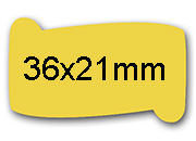 wereinaristea EtichetteAutoadesive POLIESTEREoro, 36x21sagomate (21x36mm) ORO, adesivo PERMANENTE, per ink-jet, su foglio A4 (210x297mm).