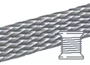 legatoria Segnalibro treccia 8mm, GRIGIOchiaro spessore 8mm, colore04 Pot804r