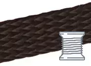 legatoria Segnalibro treccia 8mm, MARRONEscuro spessore 8mm, colore05.