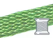 legatoria Segnalibro treccia 8mm, VERDEchiaro spessore 8mm, colore06 Pot806r