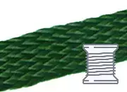 legatoria Segnalibro treccia 8mm, VERDEscuro spessore 8mm, colore09 Pot809r
