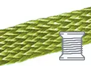 legatoria Segnalibro treccia 8mm, VERDE16 spessore 8mm, colore16 Pot816r