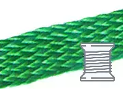 legatoria Segnalibro treccia 8mm, VERDEsmeraldo spessore 8mm, colore19 Pot819r