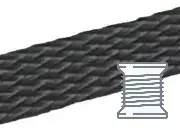 legatoria Segnalibro treccia 8mm, GRIGIOscuro spessore 8mm, colore23 Pot823r