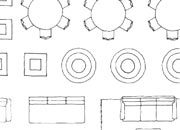 trasferibilir41 Arredamento 1:100, NERO. Trasferelli-Trasferibili R41 in fogli 9x25cm R41GRA2125N.