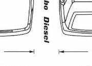 trasferibilir41 Fiat Tipo, NERO. Trasferelli-Trasferibili R41 in fogli 9x25cm. p. 345 R41GRA2176n.
