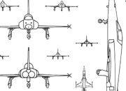trasferibilir41 Aerei, NERO. Trasferelli-Trasferibili R41 in fogli 9x25cm  R41GRA310N