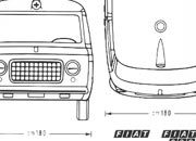 trasferibilir41 Fiat 238, NERO. Trasferelli-Trasferibili R41 in fogli 9x25cm  R41GRA321N