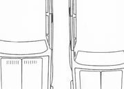 trasferibilir41 Fiat 132, NERO. Trasferelli-Trasferibili R41 in fogli 9x25cm R41GRA346VN.