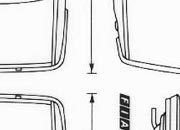 trasferibilir41 Fiat 132, NERO. Trasferelli-Trasferibili R41 in fogli 9x25cm. p. 345 R41GRA346n.