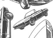 trasferibilir41 Automobili in prospettiva, NERO. Trasferelli-Trasferibili R41 in fogli 9x25cm R41GRA357N.