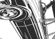 trasferibilir41 Automobili in prospettiva, NERO. Trasferelli-Trasferibili R41 in fogli 9x25cm R41GRA358N.