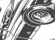 trasferibilir41 Automobili in prospettiva, NERO. Trasferelli-Trasferibili R41 in fogli 9x25cm R41GRA359N.