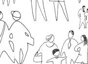 trasferibilir41 Figure umane, NERO. Trasferelli-Trasferibili R41 in fogli 9x25cm R41GRA407N.