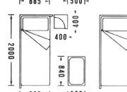 trasferibilir41 Camere, 1:100, NERO. Trasferelli-Trasferibili R41 in fogli 9x25cm. p. 315 .