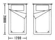 trasferibilir41 Camere, 1:100, NERO. Trasferelli-Trasferibili R41 in fogli 9x25cm. p. 315 .